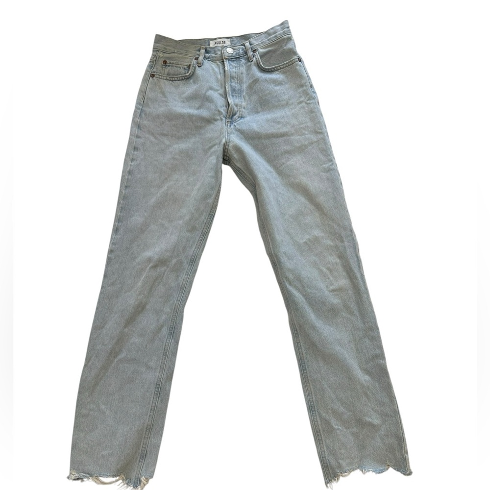 AGOLDE 90s Pinch Waist High Waist Straight Leg Jean size 25 inseam 30 inches - Picture 2 of 10